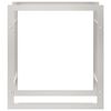vidaXL Portant de bois de chauffage 80x28x86 cm acier inoxydable