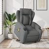 vidaXL Fauteuil de massage inclinable Gris foncé Tissu