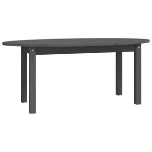 vidaXL Table basse Gris 110x55x45 cm Bois massif de pin