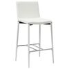 vidaXL Tabourets de bar lot de 2 blanc similicuir