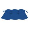 vidaXL Chaises de jardin lot de 4 et coussins bleu Bois de teck solide