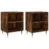vidaXL Tables de chevet 2 pcs ch&ecirc;ne fum&eacute; 40x30x50 cm bois d'ing&eacute;nierie