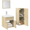 vidaXL Ensemble de meubles de salle de bain 3 pcs ch&ecirc;ne sonoma