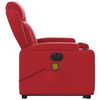 vidaXL Fauteuil inclinable de massage électrique rouge similicuir