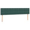 vidaXL Sommier &agrave; lattes de lit et matelas vert fonc&eacute; 180x210cm velours