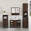 vidaXL Ensemble de meubles de salle de bain 3 pcs Chêne marron