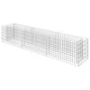vidaXL Lit sur&eacute;lev&eacute; &agrave; gabion Acier galvanis&eacute; 270x50x50 cm