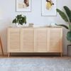 vidaXL Portes d'armoire &agrave; persiennes 4pcs 69x39,4cm bois de pin massif