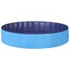 vidaXL Piscine de nage pliable pour chien Bleu 160 x 160 x 30 cm PVC
