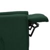 vidaXL Fauteuil de massage Vert foncé Tissu