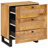 vidaXL Cabinet de chevet Naturel 50 x 33 x 62 cm Bois de mangue massif
