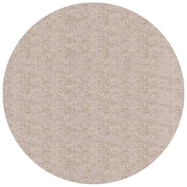 vidaXL Tapis shaggy PAMPLONA poils longs moderne beige &Oslash; 160 cm