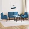 vidaXL Ensembles de canap&eacute;s 3 pcs Bleu 115 x 56 x 80 cm Contreplaqu&eacute;