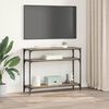vidaXL Table console avec &eacute;tag&egrave;re Ch&ecirc;ne artisanal 100 x 29 x 75 cm