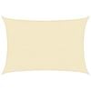 vidaXL Voile d'ombrage 160 g/m&sup2; Cr&egrave;me 5x6 m PEHD