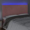 vidaXL T&ecirc;te de lit &agrave; LED Rose 180x5x118/128 cm Velours
