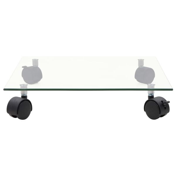 vidaXL Support carré pour plantes 2 pcs Verre trempé 35 x 35 cm