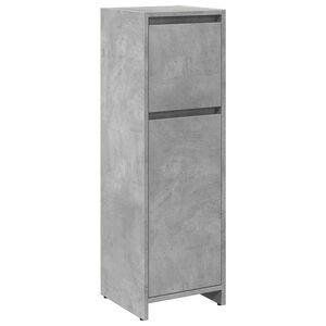 vidaXL Armoire de salle de bain Gris béton 30x30x95 cm Aggloméré