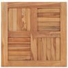 vidaXL Dessus de table Bois de teck solide 60x60x2,5 cm