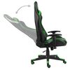 vidaXL Chaise de jeu pivotante Vert PVC