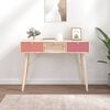 vidaXL Table console avec tiroirs 105x30x75 cm bois d'ing&eacute;nierie