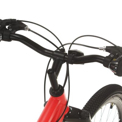vidaXL Vélo de montagne 21 vitesses Roues de 27,5 pouces 42 cm Rouge
