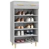 vidaXL Armoire &agrave; chaussures Sonoma gris 60x35x105 cm Bois d'ing&eacute;nierie