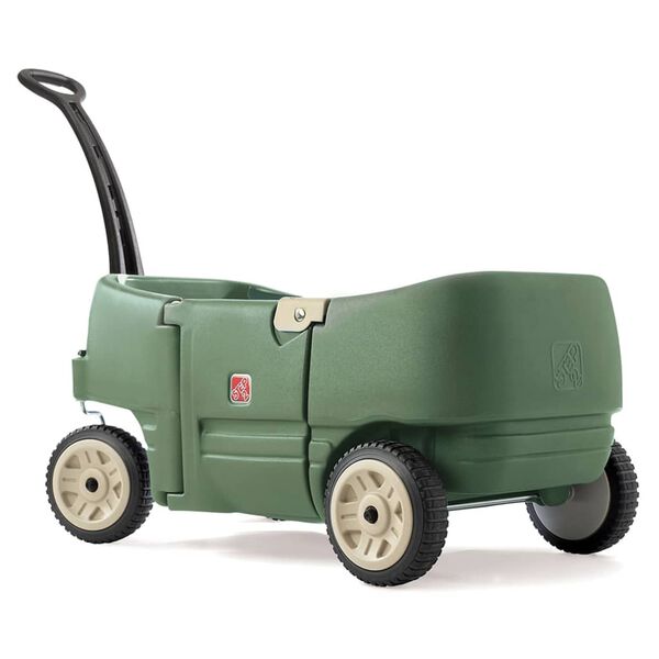Step2 Remorque &agrave; bras pour enfants Wagon for Two Plus Vert
