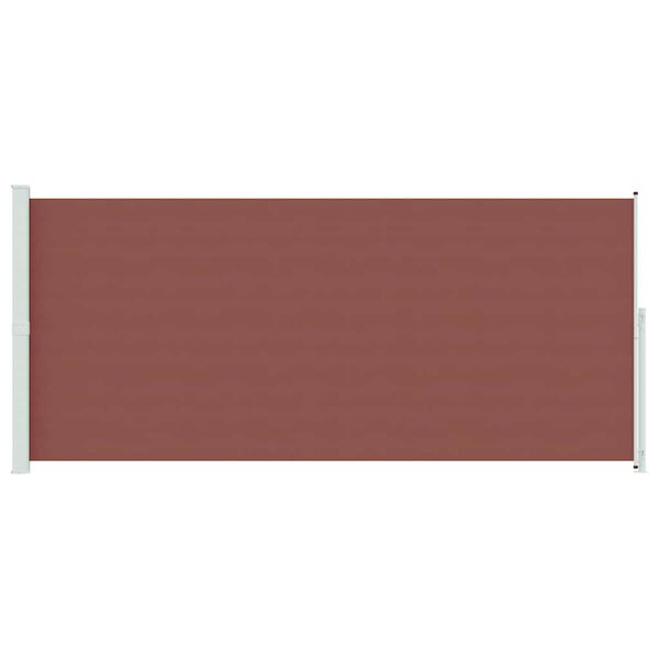 vidaXL Auvent lat&eacute;ral r&eacute;tractable de patio 220x500 cm Marron