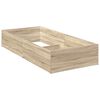 vidaXL Entourage de lit pour sommier r&eacute;glable Ch&ecirc;ne Sonoma 90 x 190 cm