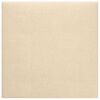 vidaXL T&ecirc;te de lit murale 12 pcs Cr&egrave;me 30 x 30 cm tissu