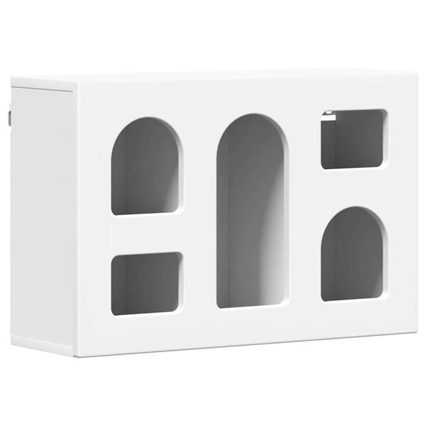 vidaXL Armoire suspendue Blanc 60 x 20 x 40 cm Bois d'ing&eacute;nierie