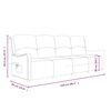 vidaXL Fauteuil de massage inclinable &agrave; 4 places gris fonc&eacute; tissu