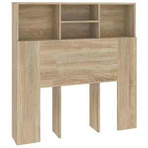 vidaXL Armoire de t&ecirc;te de lit ch&ecirc;ne sonoma 100x19x103,5 cm