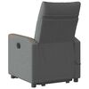 vidaXL Fauteuil inclinable de massage &eacute;lectrique Gris fonc&eacute; Tissu