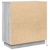 vidaXL Buffet LED Gris Sonoma 71 x 34,5 x 75 cm Bois d'ing&eacute;nierie