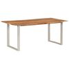 vidaXL Table de salle à manger 180x90x76 cm Bois d'acacia massif