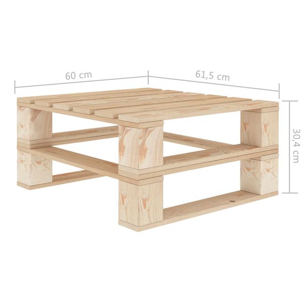 vidaXL Table palette de jardin Bois