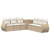 vidaXL Ensemble de Canap&eacute;s 7 pc Beige et blanc cr&egrave;me