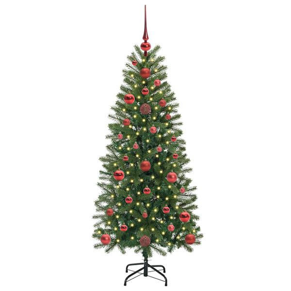 vidaXL Sapin de No&euml;l artificiel avec 150 LED Vert 120 cm PE et PVC
