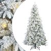 vidaXL Sapin de No&euml;l Artificiel &agrave; Branches Articul&eacute;es Blanc 210 cm