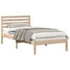 vidaXL Cadre de lit avec t&ecirc;te de lit Marron 90 x 200 cm Pin massif