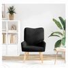 vidaXL fauteuil Noir 63 x 67 x 94 cm Tissu Sherpa