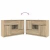 vidaXL Buffet Ch&ecirc;ne Sonoma 100 x 30 x 65,6 Bois d'ing&eacute;nierie
