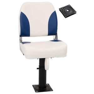 vidaXL Si&egrave;ge de bateau avec pi&eacute;destal hauteur r&eacute;glable pivotant &agrave; 360&deg;