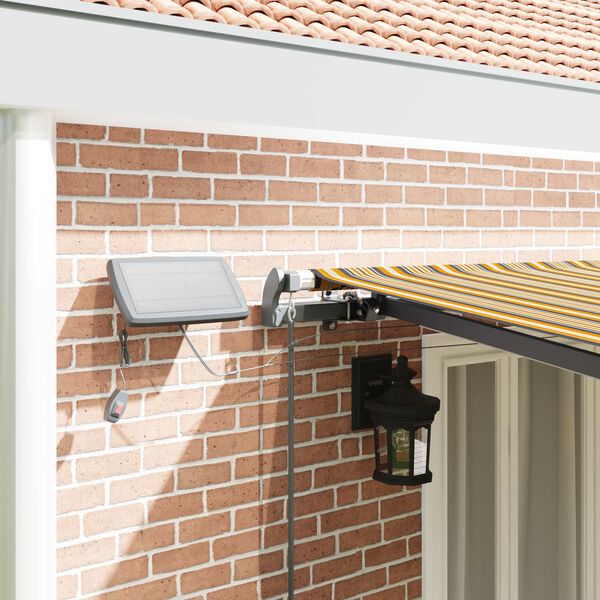 vidaXL Auvent R&eacute;tractable Multicolore 600 &times;300 cm tissu