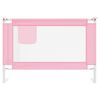 vidaXL Barri&egrave;re de s&eacute;curit&eacute; de lit d'enfant Rose 100x25 cm Tissu