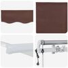 vidaXL Auvent r&eacute;tractable automatique marron 600x300 cm