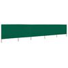 vidaXL Paravent 5 panneaux Tissu 600 x 80 cm Vert