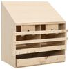 vidaXL Pondoir 2 compartiments 63x40x65 cm bois de pin massif